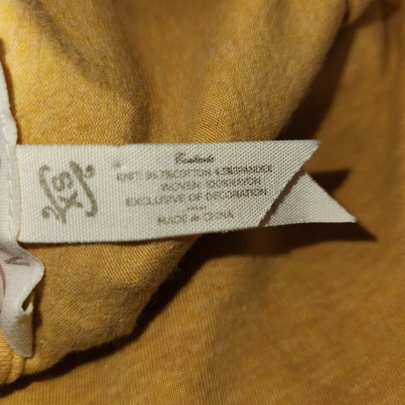 Matilda Jane Mustard Yellow Blue Mixed Tiered Ruffle Hem Size XS Cottagecore - Picture 12 of 13